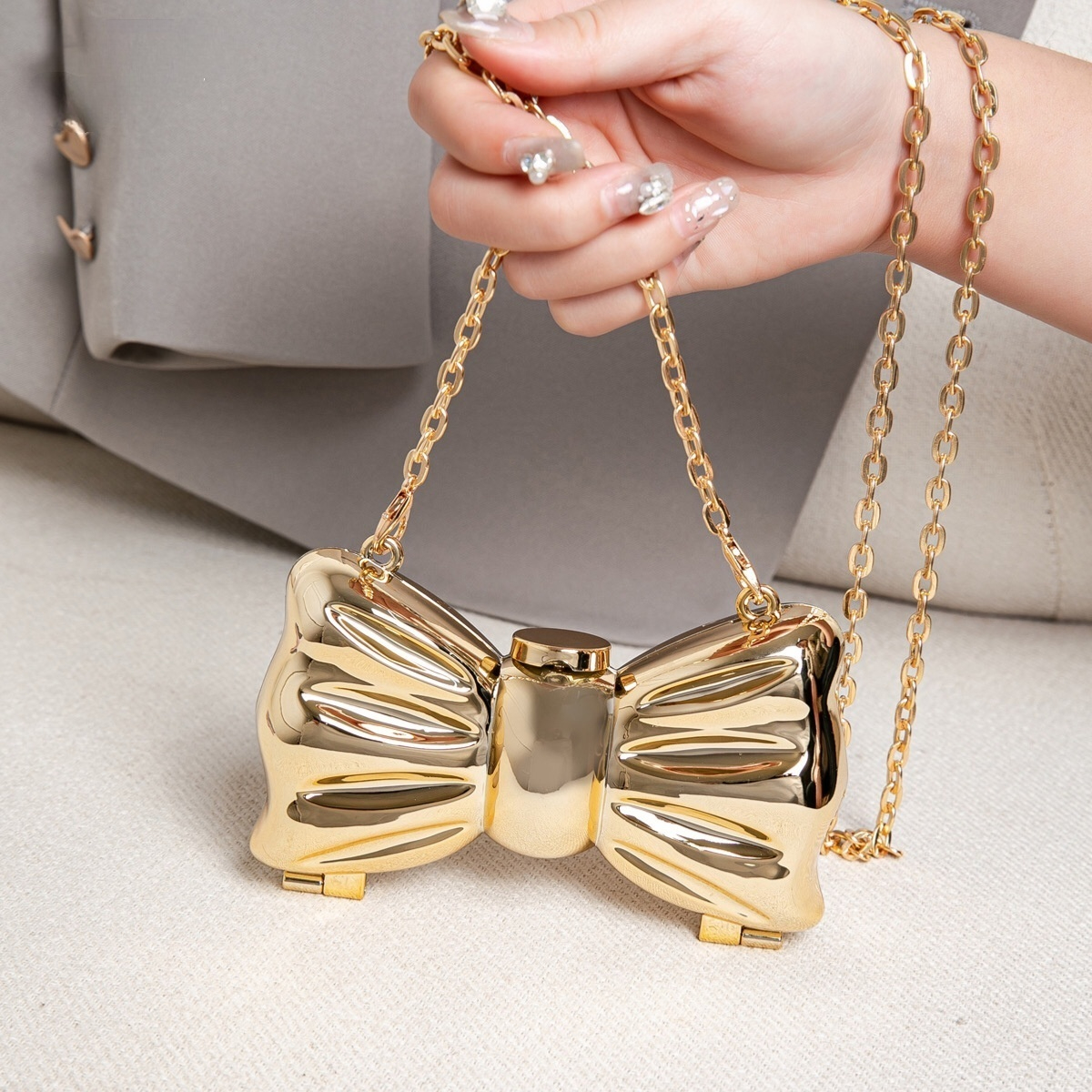 Women Bags Luxury - Luxury Fashion Metal Mini Handbag with