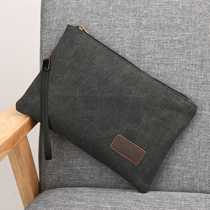 Zipper Wristlet Bag Canvas Sof - Flap Bag Envelope avis et prix