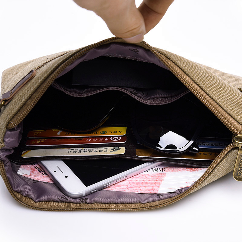 Zipper Wristlet Bag Canvas Sof - Flap Bag Envelope avis et prix