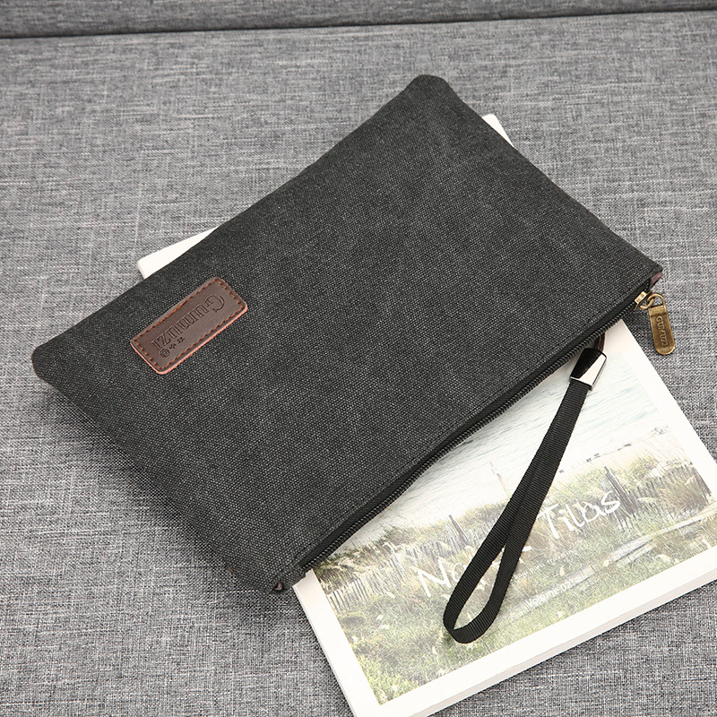 Zipper Wristlet Bag Canvas Sof - Flap Bag Envelope avis et prix