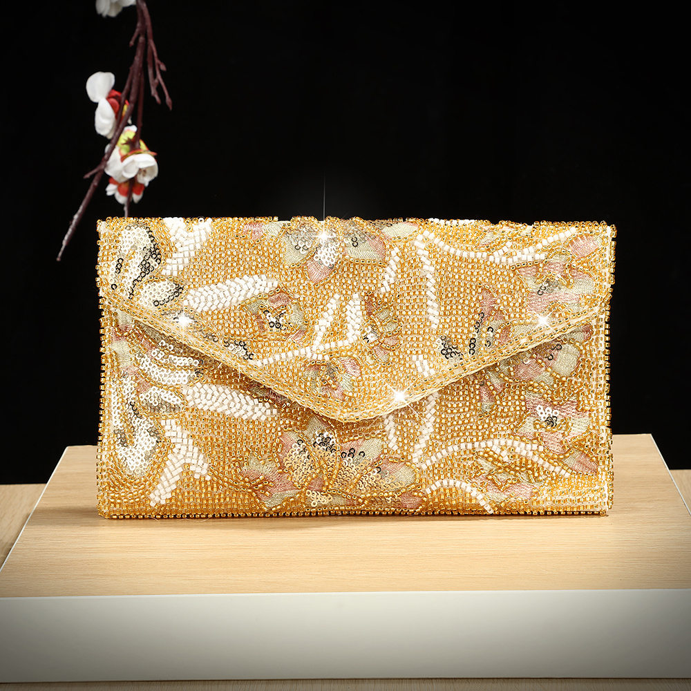 New handmade embroidered versa - Flap Bag Envelope avis et prix