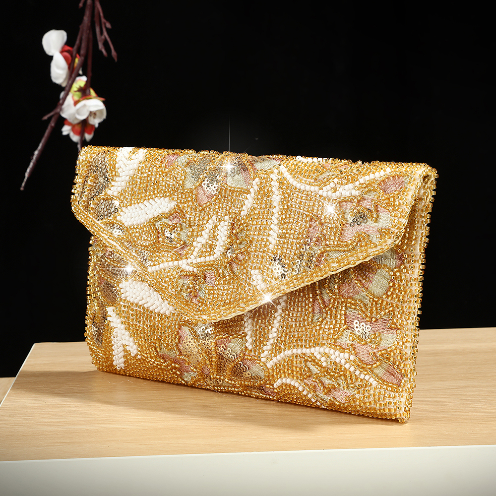 New handmade embroidered versa - Flap Bag Envelope avis et prix