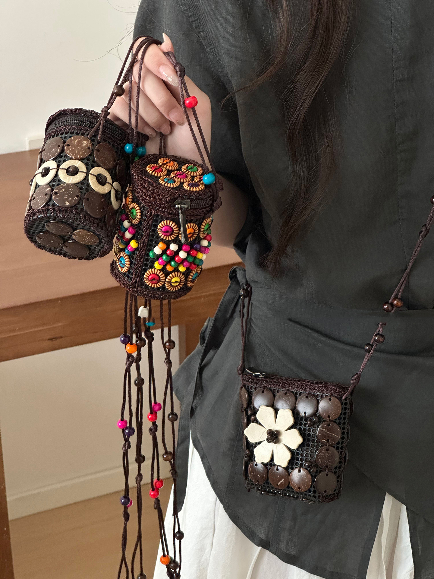 Bohemian Style Diagonal Cross  - Women'S Retro Bags avis et prix