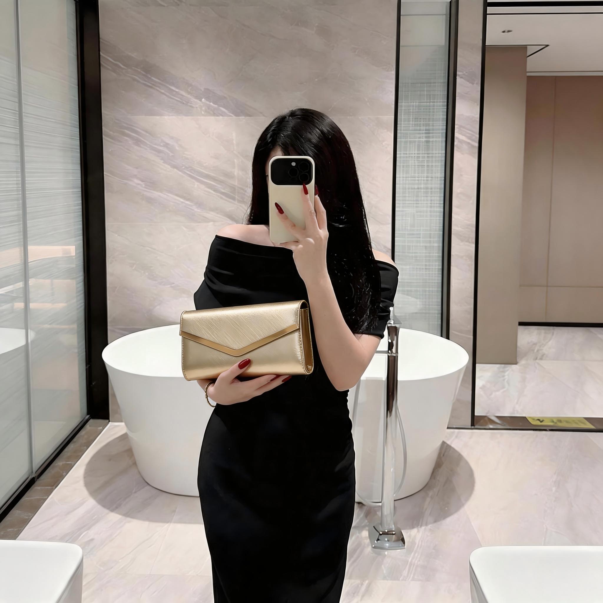 New shiny evening bag - high-e - Flap Bag Envelope avis et prix