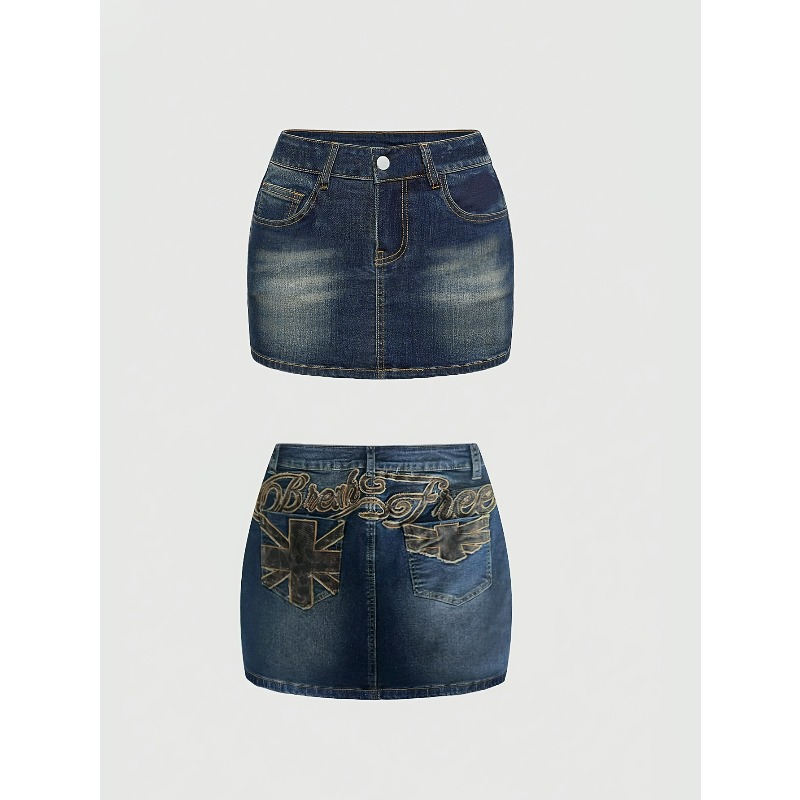 Summer Denim Retro Short Skirt - Women'S Retro Bags avis et prix