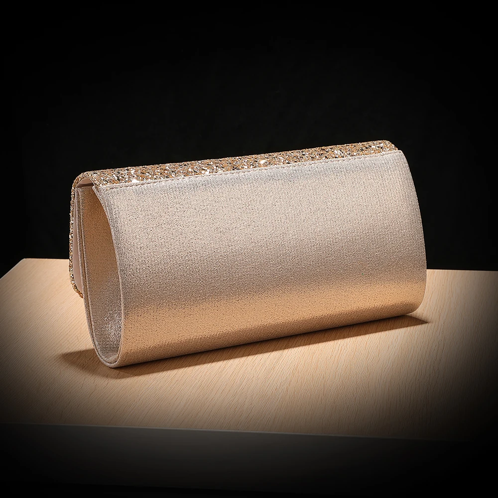 Purple Glitter Clutch Bag with - Flap Bag Envelope avis et prix