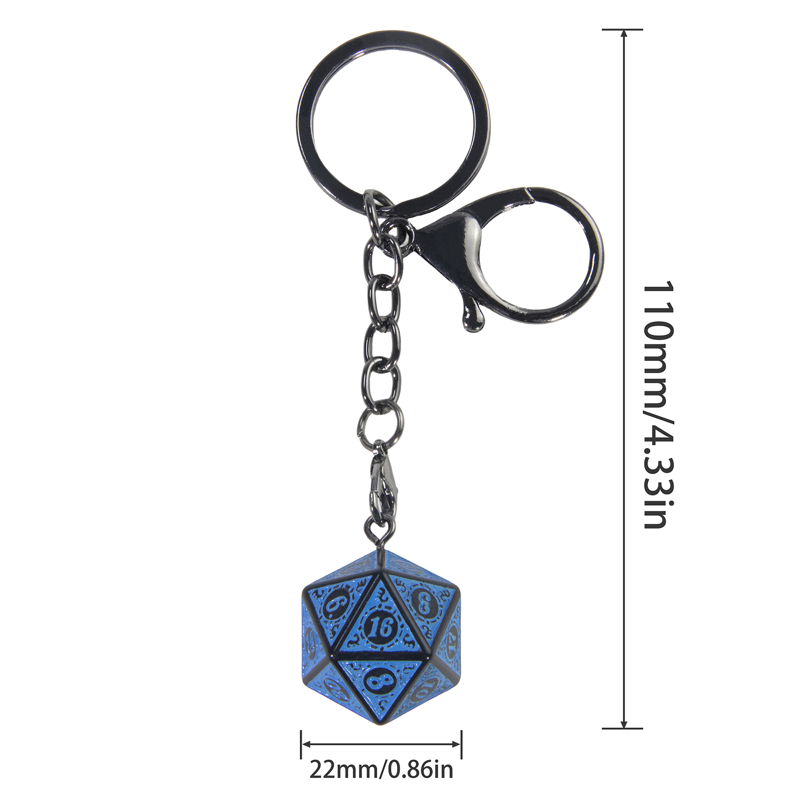 Unique DND Dice Keyring 3D D20 - Women X Bags avis et prix