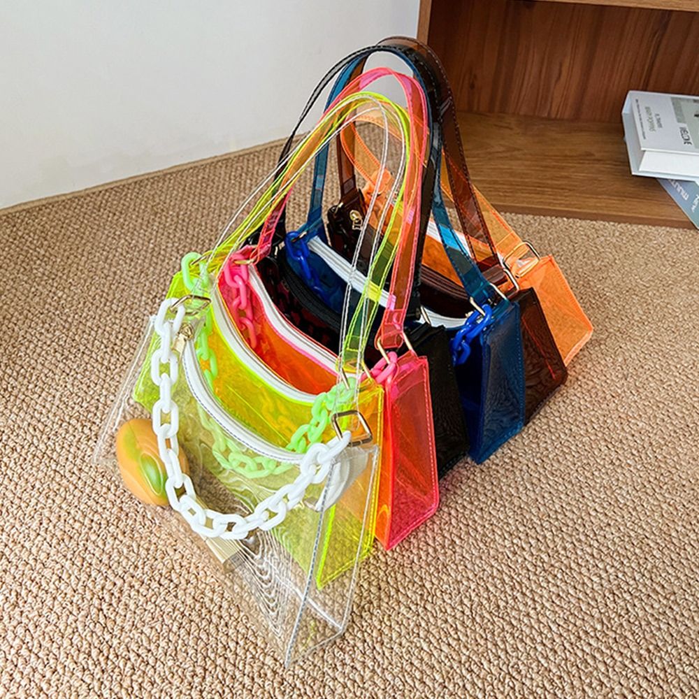Fashion Ladies Jelly Bags PVC  - Jelly Bag Clear Pvc avis et prix