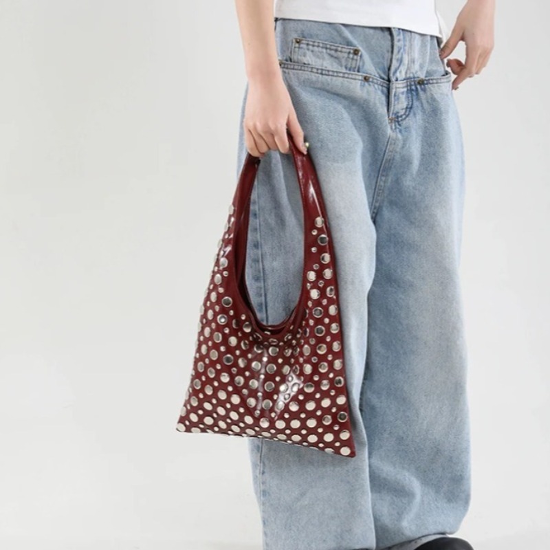 Rivets Large Capacity Shoulder - Women Bags Designer Sale avis et prix