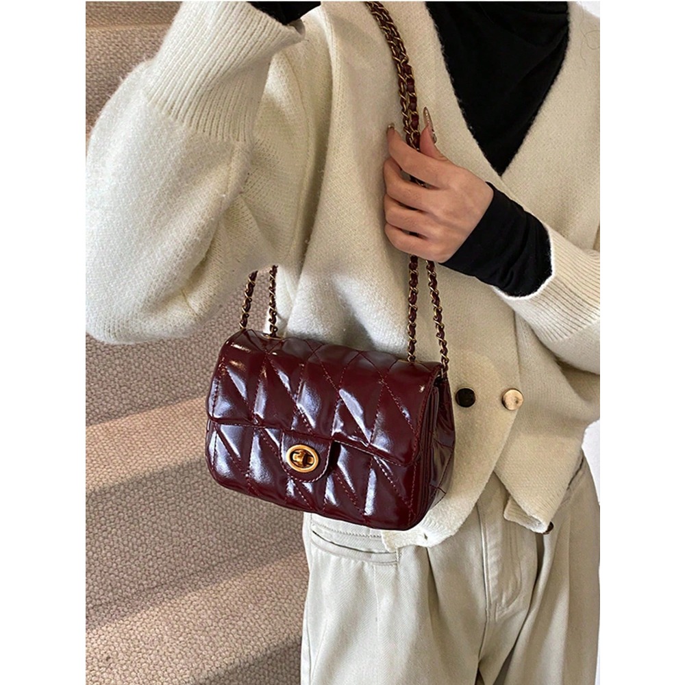 Classic Rhombus Pattern PU Wat - Women'S Work Bags Designer avis et prix