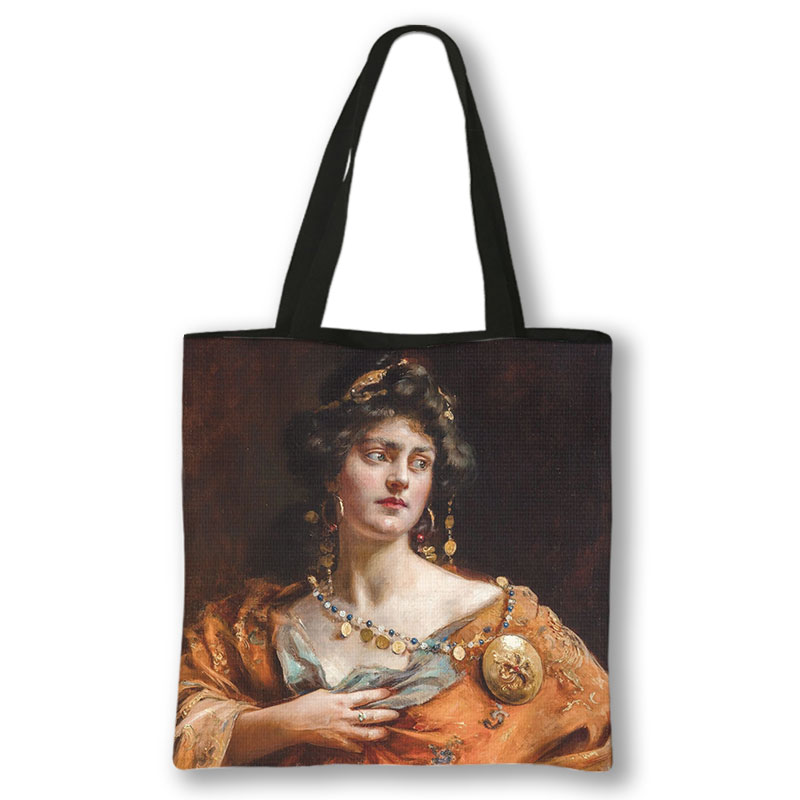 Oil Painting By Harrison Fishe - Women'S Retro Bags avis et prix