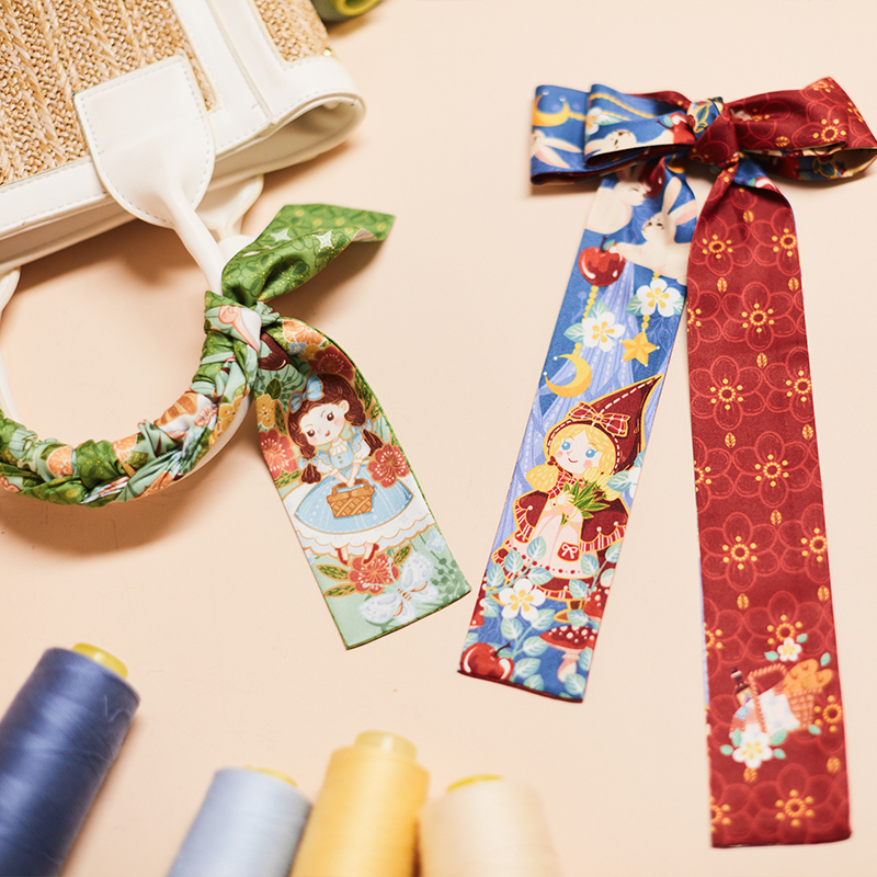 Fairy Tale Long Silk Scarf Ret - Women'S Retro Bags avis et prix