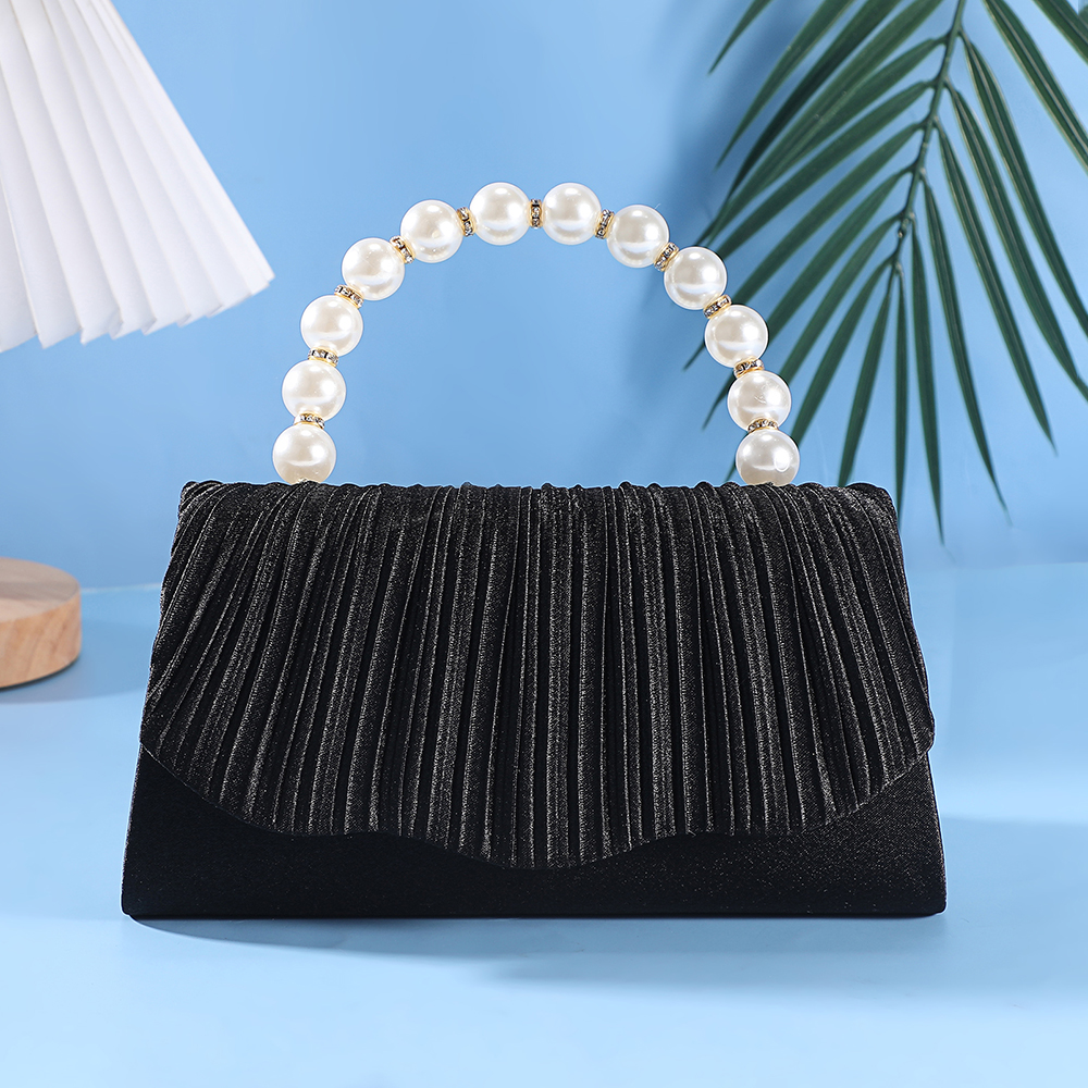 New pleated pearl handbag - el - Flap Bag Envelope avis et prix