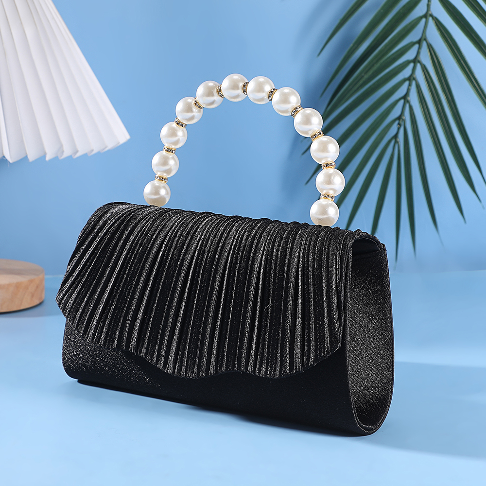 New pleated pearl handbag - el - Flap Bag Envelope avis et prix