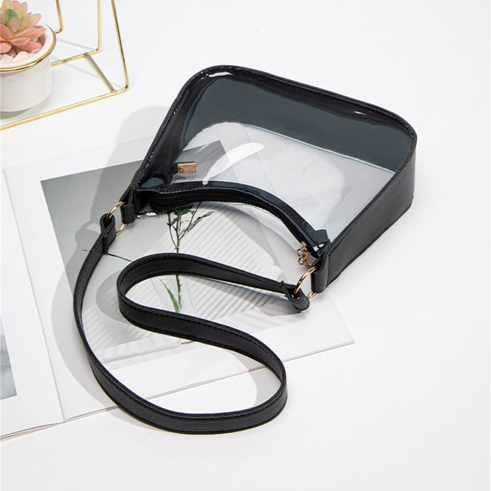 PVC Small Zipper Underarm Purs - Jelly Bag Clear Pvc avis et prix