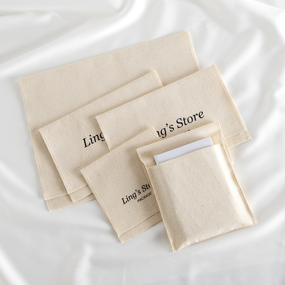 Custom Logo Canvas Cotton Musl - Flap Bag Envelope avis et prix