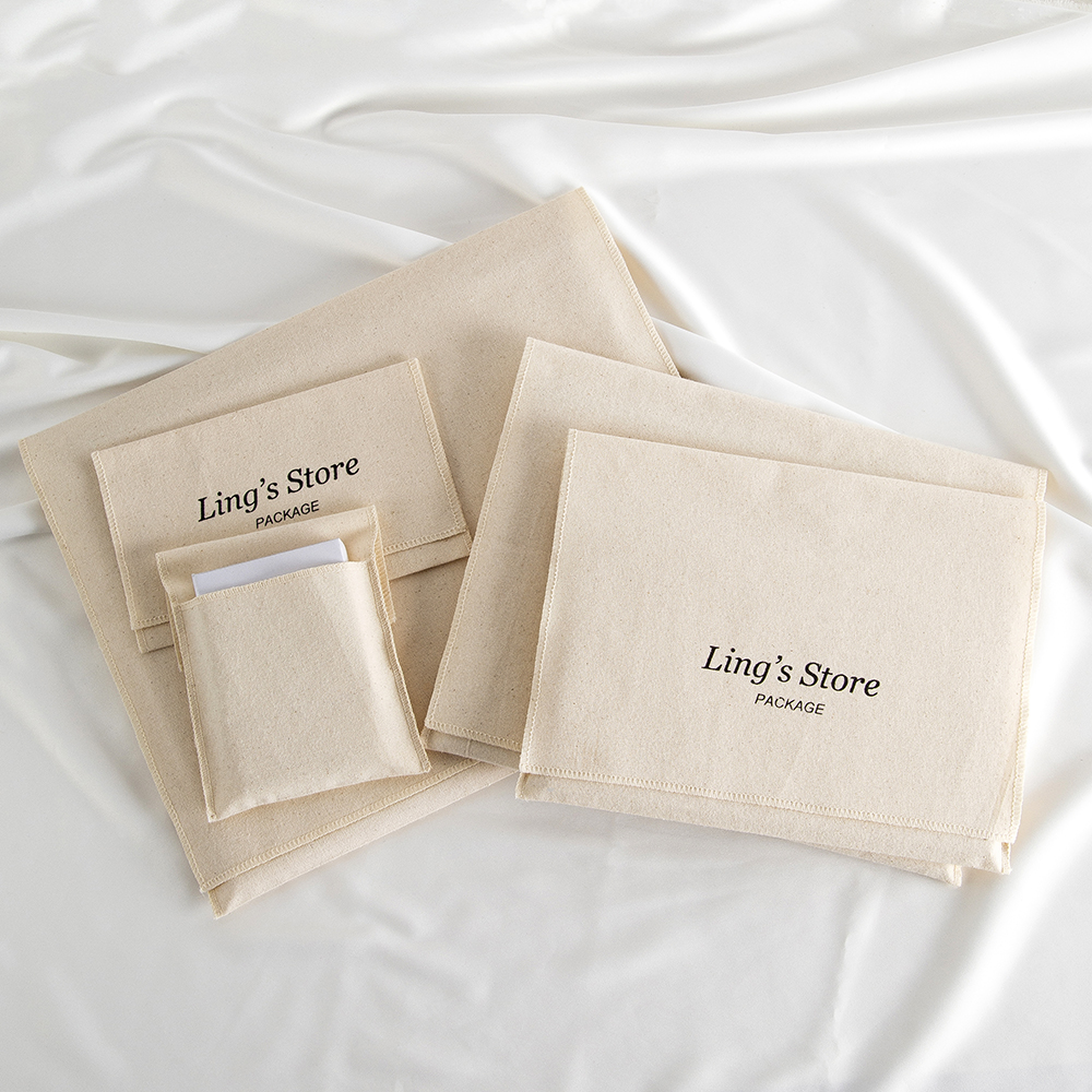 Custom Logo Canvas Cotton Musl - Flap Bag Envelope avis et prix