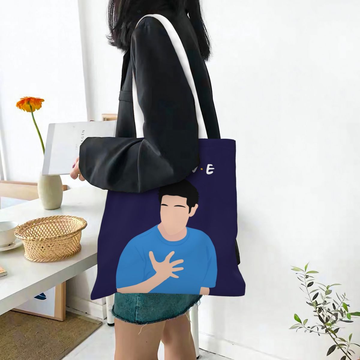 I'm Fine Canvas Tote Bag Eco-F - Women Bags Ross avis et prix