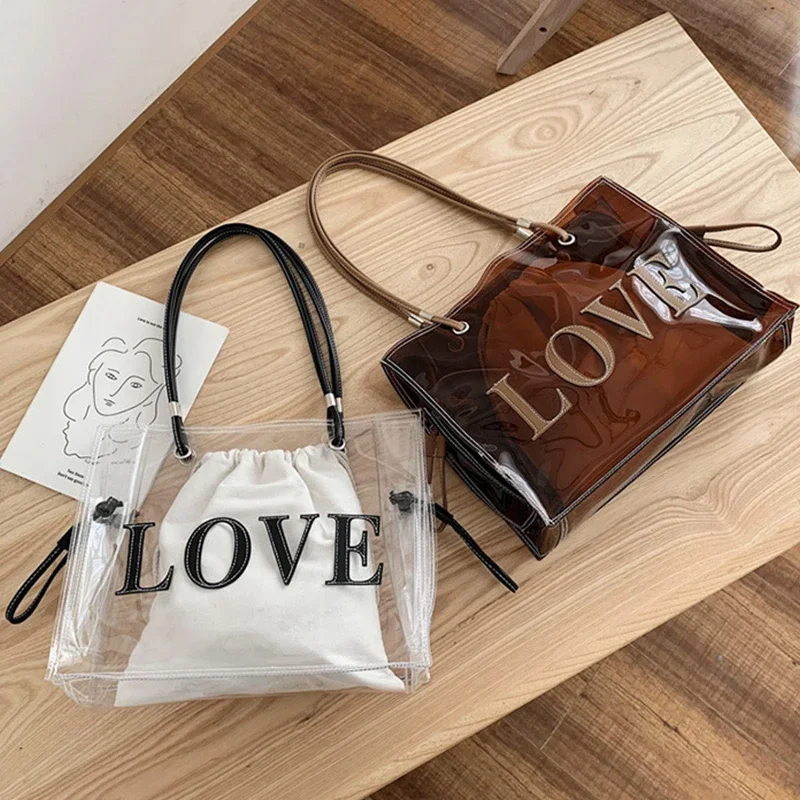 PVC Transparent Fashion Should - Jelly Bag Clear Pvc avis et prix