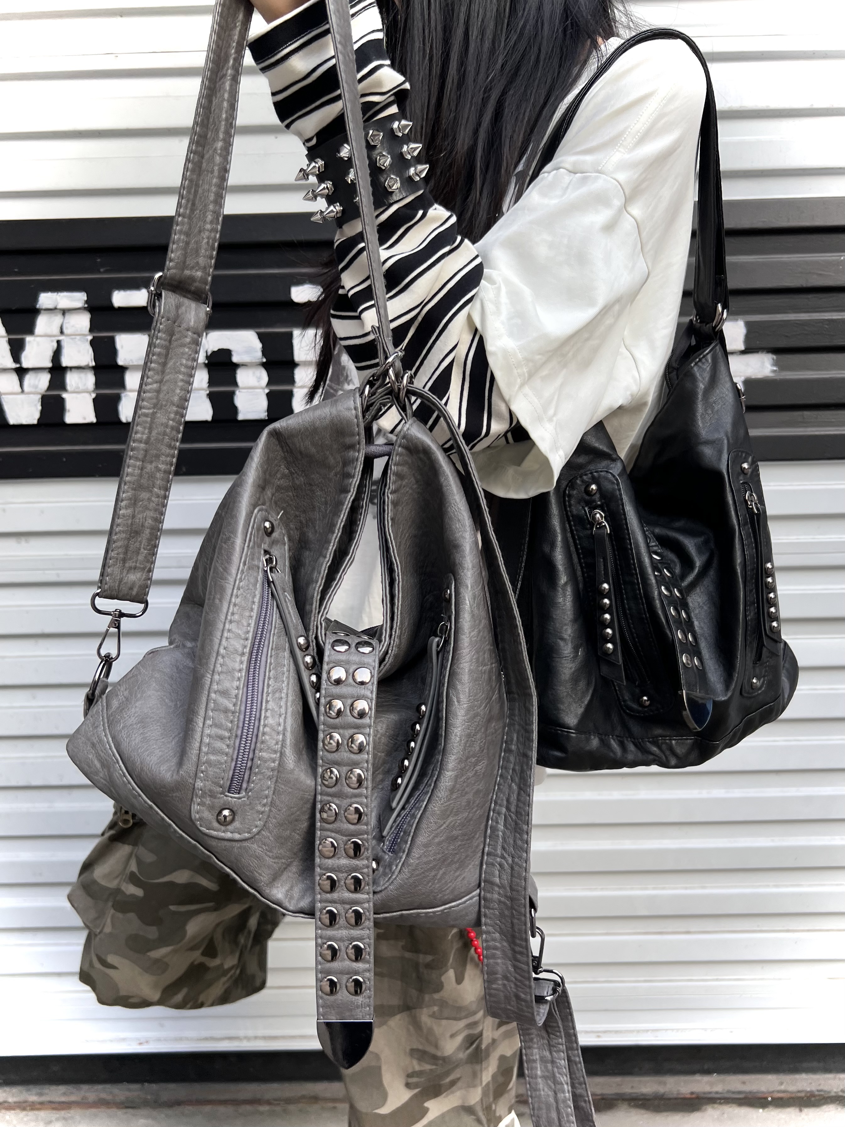 Retro Rivet Spice Girl Handbag - Women'S Retro Bags avis et prix