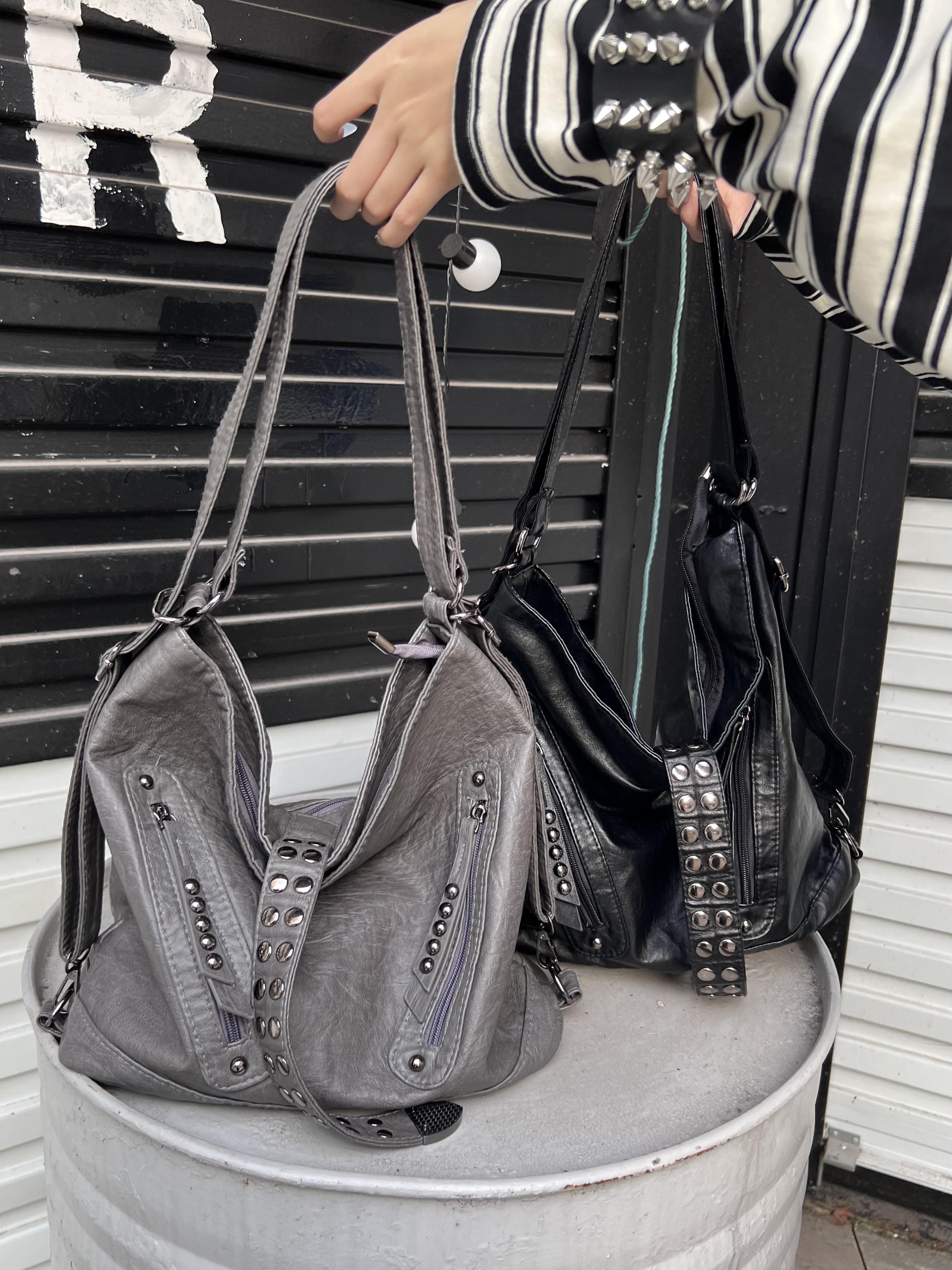 Retro Rivet Spice Girl Handbag - Women'S Retro Bags avis et prix