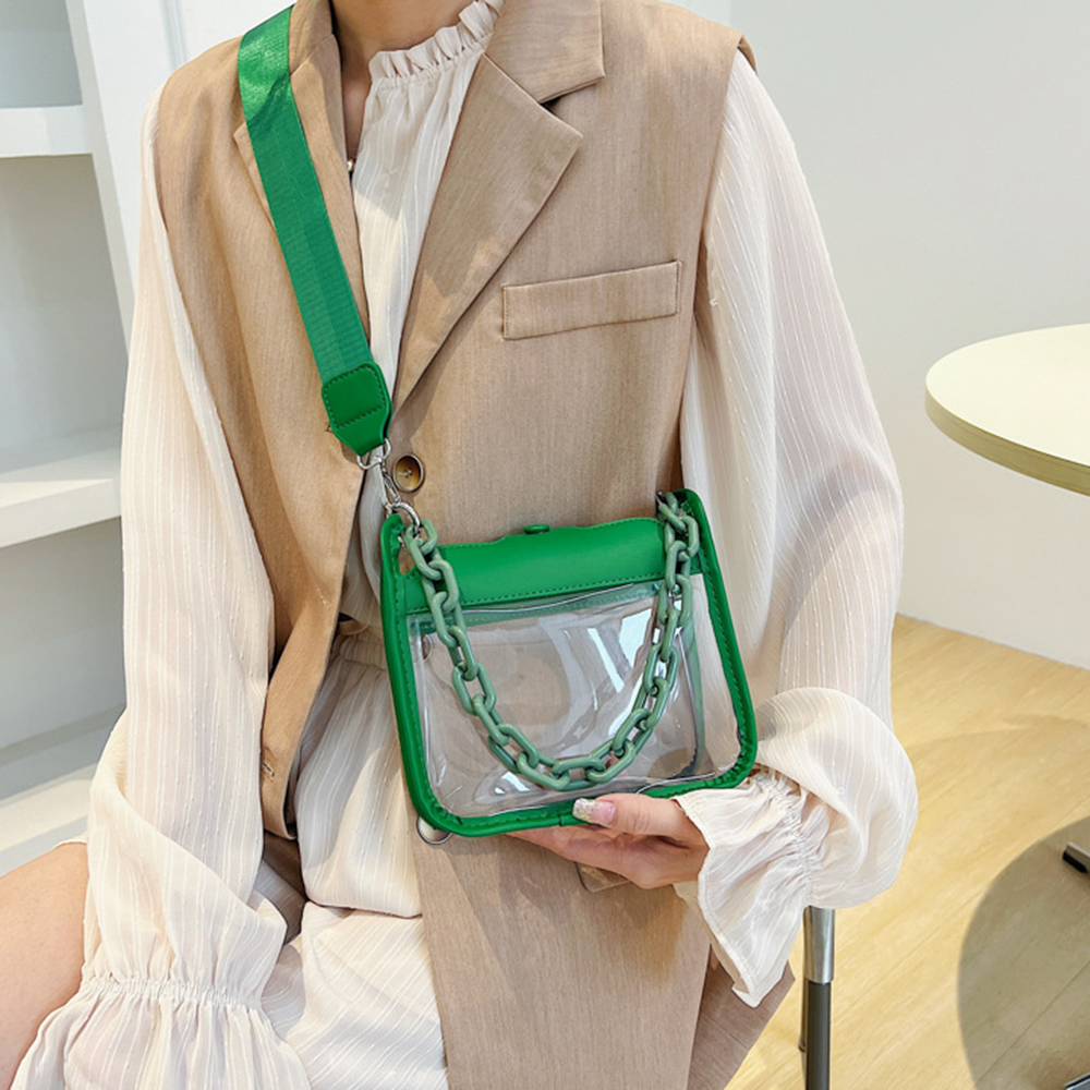 Fashion Ladies Jelly Solid Col - Jelly Bag Clear Pvc avis et prix