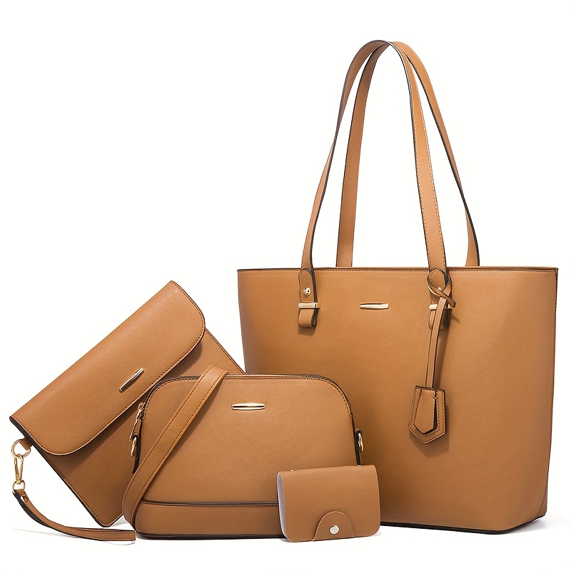 4pcs Fashion Women's Bag Sets  - Women'S Retro Bags avis et prix