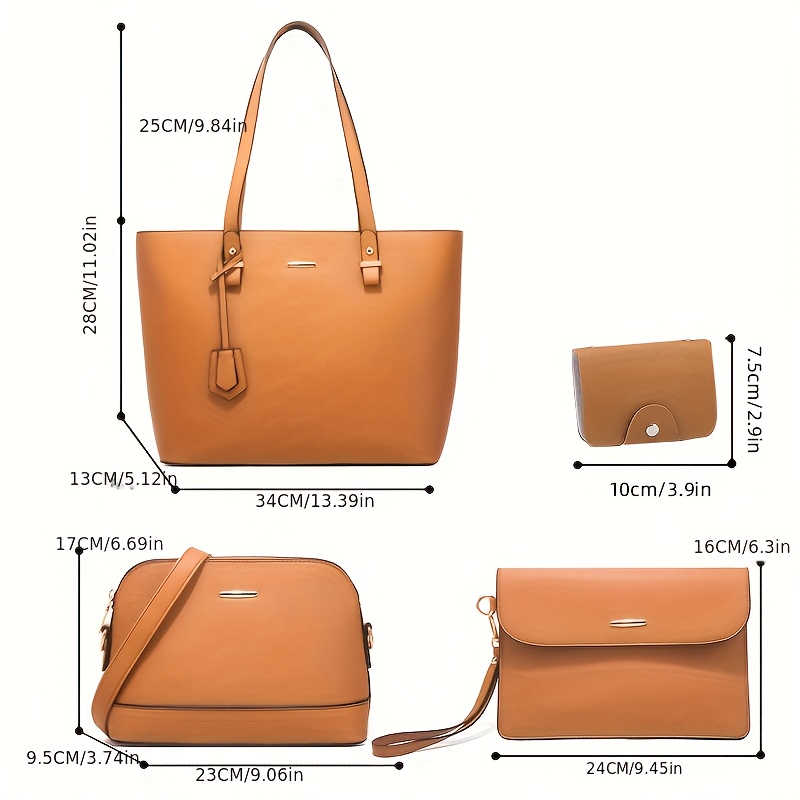 4pcs Fashion Women's Bag Sets  - Women'S Retro Bags avis et prix