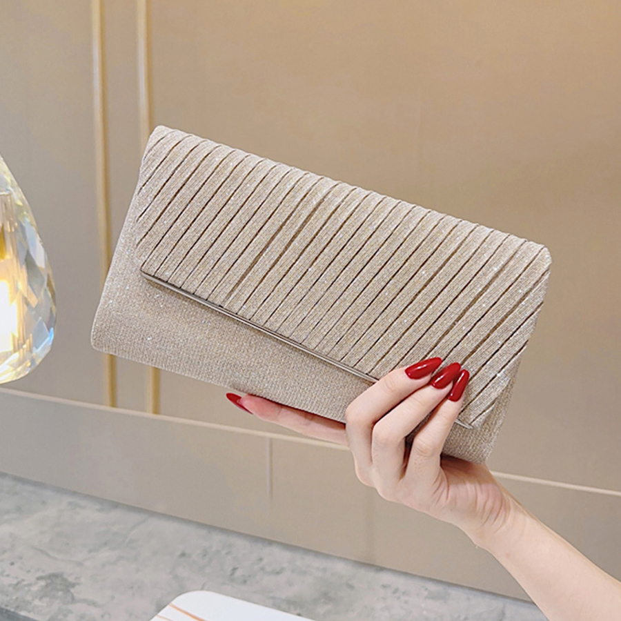 Women's Sparkle Pleated Flip E - Flap Bag Envelope avis et prix
